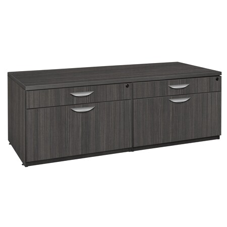 REGENCY Regency Legacy Double Lateral Low Credenza- Ash Grey LCSLFLF6020AG